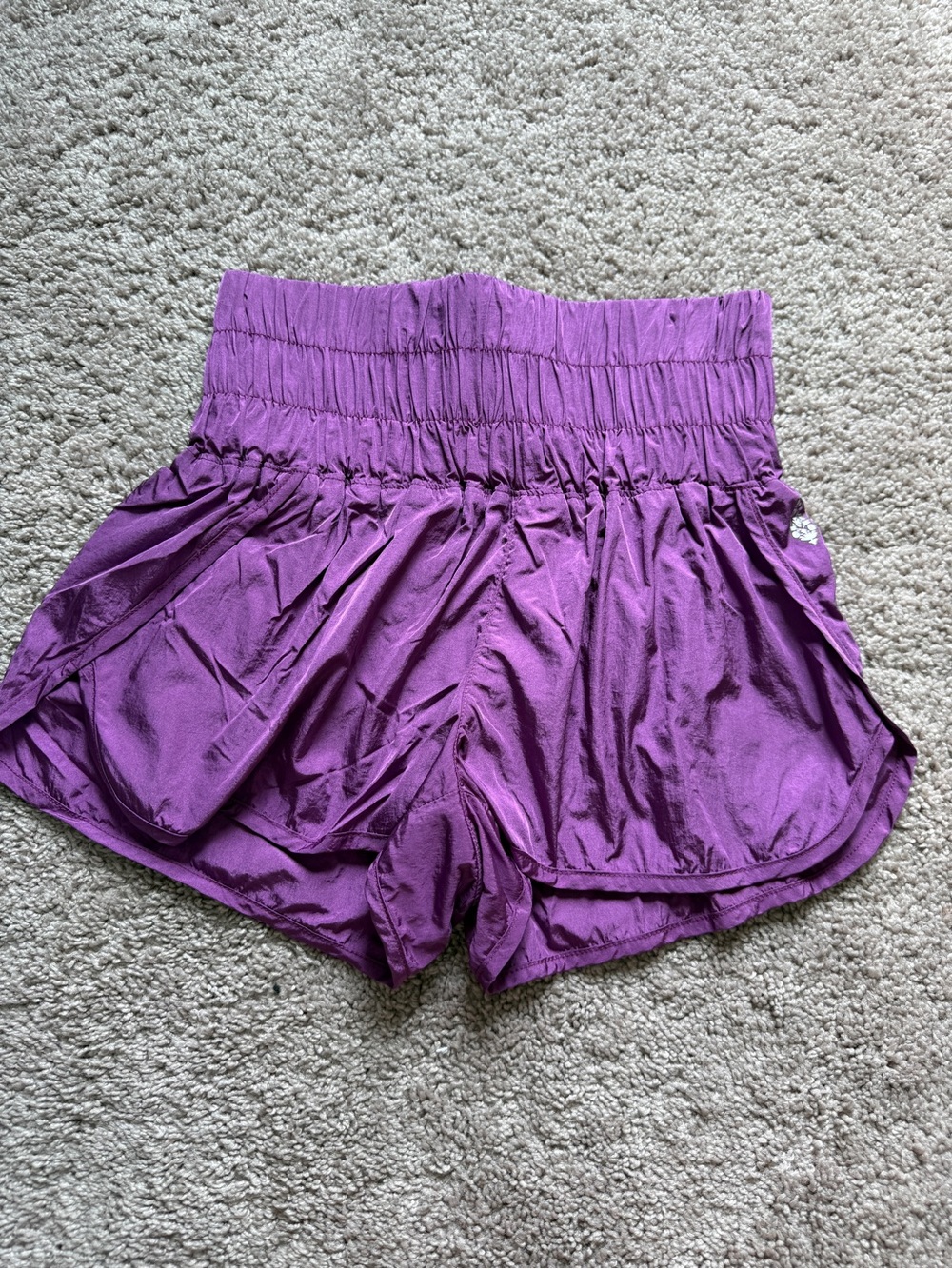 FP Movement by Free People High-Waist Purple Athletic Shorts